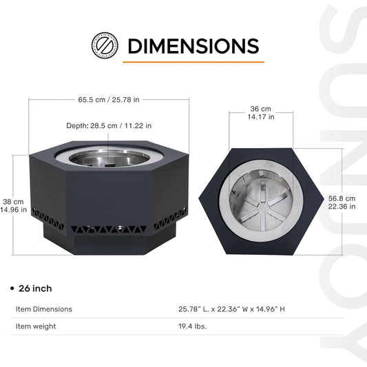 HexaForge Artisan Fire Pit
